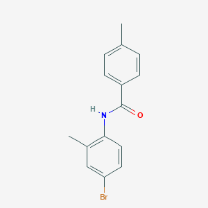 molecular formula C15H14BrNO B291708 N-(4-bromo-2-methylphenyl)-4-methylbenzamide 