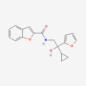 N-(2-cyclopropyl-2-(furan-2-yl)-2-hydroxyethyl)benzofuran-2-carboxamide