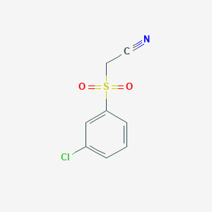2-(3-Chlorophenyl)sulfonylacetonitrile