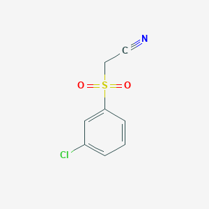 molecular formula C8H6ClNO2S B2917083 2-(3-Chlorophenyl)sulfonylacetonitrile CAS No. 685119-21-5