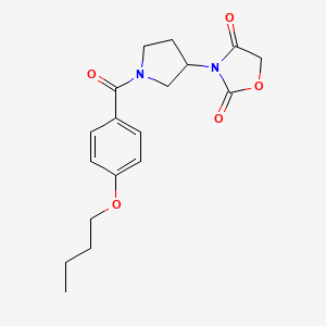 3-(1-(4-Butoxybenzoyl)pyrrolidin-3-yl)oxazolidine-2,4-dione