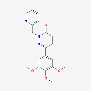 molecular formula C19H19N3O4 B2917107 2-(吡啶-2-基甲基)-6-(3,4,5-三甲氧基苯基)吡啶并嗪-3(2H)-酮 CAS No. 899968-07-1