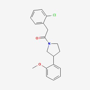 2-(2-Chlorophenyl)-1-(3-(2-methoxyphenyl)pyrrolidin-1-yl)ethanone