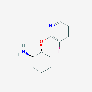 molecular formula C11H15FN2O B2917136 (1R,2R)-2-(3-Fluoropyridin-2-yl)oxycyclohexan-1-amine CAS No. 2290815-04-0