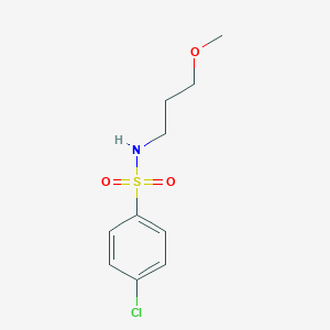 molecular formula C10H14ClNO3S B291714 4-chloro-N-(3-methoxypropyl)benzenesulfonamide 