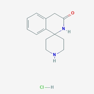molecular formula C13H17ClN2O B2917140 2H-Spiro[isoquinoline-1,4'-piperidin]-3(4H)-one hydrochloride CAS No. 173944-49-5