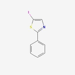 molecular formula C9H6INS B2917149 5-Iodo-2-phenylthiazole CAS No. 1000029-07-1