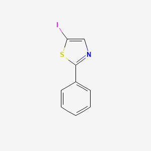 molecular formula C9H6INS B2917149 5-碘-2-苯基噻唑 CAS No. 1000029-07-1