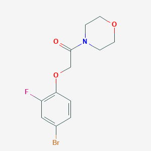 molecular formula C12H13BrFNO3 B2917162 2-(4-Bromo-2-fluorophenoxy)-1-(morpholin-4-yl)ethan-1-one CAS No. 1197501-92-0
