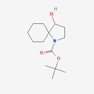 molecular formula C14H25NO3 B2917166 Tert-butyl 4-hydroxy-1-azaspiro[4.5]decane-1-carboxylate CAS No. 1909317-41-4