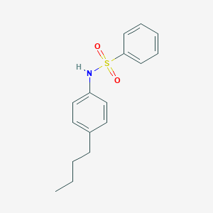 molecular formula C16H19NO2S B291717 N-(4-butylphenyl)benzenesulfonamide 