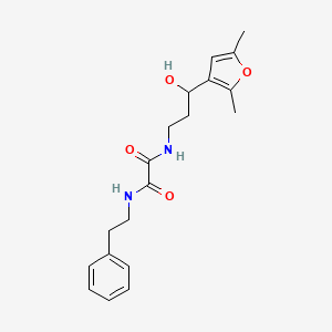 molecular formula C19H24N2O4 B2917173 N1-(3-(2,5-dimethylfuran-3-yl)-3-hydroxypropyl)-N2-phenethyloxalamide CAS No. 1421452-12-1