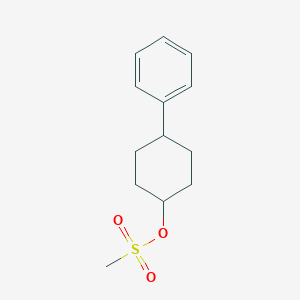 molecular formula C13H18O3S B2917179 4-苯基环己基甲磺酸酯 CAS No. 110458-20-3