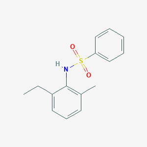 molecular formula C15H17NO2S B291718 N-(2-Ethyl-6-methylphenyl)benzenesulfonamide 
