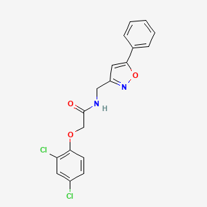 2-(2,4-dichlorophenoxy)-N-((5-phenylisoxazol-3-yl)methyl)acetamide