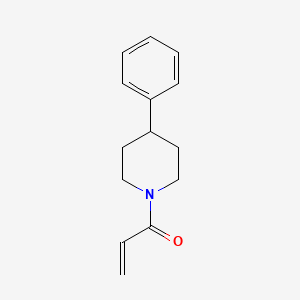 molecular formula C14H17NO B2917198 1-(4-Phenylpiperidin-1-yl)prop-2-en-1-one CAS No. 1183031-77-7