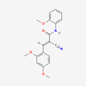 molecular formula C19H18N2O4 B2917203 (2E)-2-cyano-3-(2,4-dimethoxyphenyl)-N-(2-methoxyphenyl)acrylamide CAS No. 359797-78-7