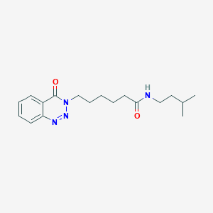molecular formula C18H26N4O2 B2917207 N-isopentyl-6-(4-oxobenzo[d][1,2,3]triazin-3(4H)-yl)hexanamide CAS No. 440330-78-9