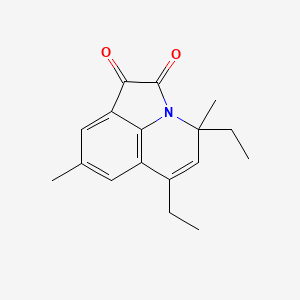 4,6-Diethyl-4,8-dimethyl-4H-pyrrolo[3,2,1-ij]quinoline-1,2-dione