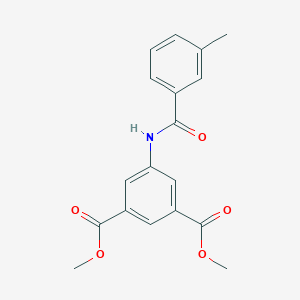 molecular formula C18H17NO5 B291722 Dimethyl 5-[(3-methylbenzoyl)amino]isophthalate 