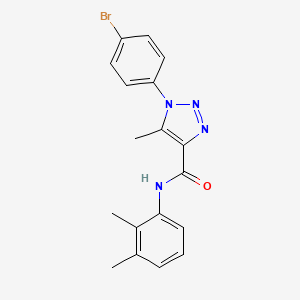 molecular formula C18H17BrN4O B2917237 1-(4-溴苯基)-N-(2,3-二甲苯基)-5-甲基-1H-1,2,3-三唑-4-甲酰胺 CAS No. 866872-69-7