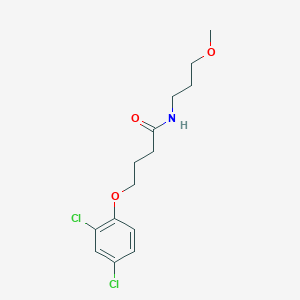 molecular formula C14H19Cl2NO3 B291724 4-(2,4-dichlorophenoxy)-N-(3-methoxypropyl)butanamide 