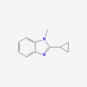 molecular formula C11H12N2 B2917246 2-Cyclopropyl-1-methylbenzimidazole CAS No. 874615-24-4