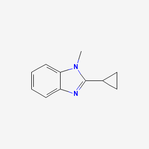 molecular formula C11H12N2 B2917246 2-Cyclopropyl-1-methyl-1H-benzoimidazole CAS No. 874615-24-4