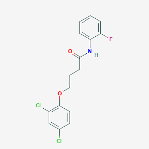 molecular formula C16H14Cl2FNO2 B291725 4-(2,4-dichlorophenoxy)-N-(2-fluorophenyl)butanamide 