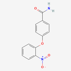 molecular formula C13H10N2O4 B2917254 4-(2-Nitrophenoxy)benzamide CAS No. 106163-99-9