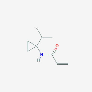 molecular formula C9H15NO B2917268 N-(1-Propan-2-ylcyclopropyl)prop-2-enamide CAS No. 1862059-97-9