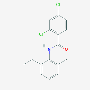 molecular formula C16H15Cl2NO B291728 2,4-dichloro-N-(2-ethyl-6-methylphenyl)benzamide 