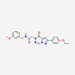 molecular formula C23H23N5O4 B2917298 2-[2-(4-ethoxyphenyl)-4-oxopyrazolo[1,5-d][1,2,4]triazin-5(4H)-yl]-N-(3-methoxybenzyl)acetamide CAS No. 1021046-35-4
