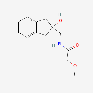 molecular formula C13H17NO3 B2917301 N-((2-hydroxy-2,3-dihydro-1H-inden-2-yl)methyl)-2-methoxyacetamide CAS No. 2034406-65-8