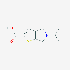 molecular formula C10H13NO2S B2917306 5-Isopropyl-5,6-dihydro-4H-thieno[2,3-c]pyrrole-2-carboxylic acid CAS No. 1400635-79-1