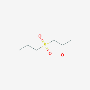 molecular formula C6H12O3S B2917310 1-(Propylsulfonyl)propan-2-one CAS No. 91313-63-2