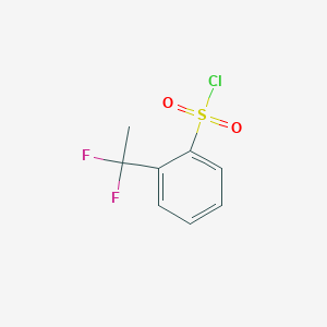 molecular formula C8H7ClF2O2S B2917316 2-(1,1-二氟乙基)苯磺酰氯 CAS No. 1782813-28-8