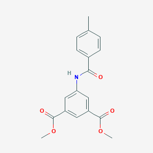 molecular formula C18H17NO5 B291732 Dimethyl 5-[(4-methylbenzoyl)amino]isophthalate 