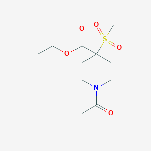 Ethyl 4-methylsulfonyl-1-prop-2-enoylpiperidine-4-carboxylate