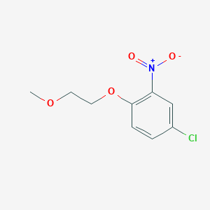 molecular formula C9H10ClNO4 B2917330 4-Chloro-1-(2-methoxyethoxy)-2-nitrobenzene CAS No. 23987-20-4