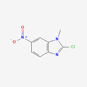molecular formula C8H6ClN3O2 B2917331 2-氯-1-甲基-6-硝基-1H-苯并[d]咪唑 CAS No. 15965-67-0