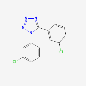molecular formula C13H8Cl2N4 B2917358 1,5-bis(3-chlorophenyl)-1H-1,2,3,4-tetraazole CAS No. 338411-24-8
