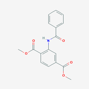 molecular formula C17H15NO5 B291736 Dimethyl 2-(benzoylamino)terephthalate 