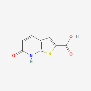 molecular formula C8H5NO3S B2917366 6-氧代-7H-噻吩并[2,3-b]吡啶-2-甲酸 CAS No. 2091661-39-9