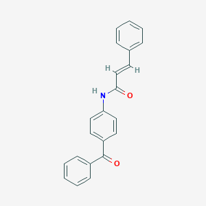 molecular formula C22H17NO2 B291739 N-(4-benzoylphenyl)-3-phenylacrylamide 