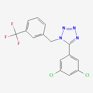 5-(3,5-Dichlorophenyl)-1-[[3-(trifluoromethyl)phenyl]methyl]tetrazole