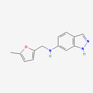 molecular formula C13H13N3O B2917398 N-[(5-methylfuran-2-yl)methyl]-2H-indazol-6-amine CAS No. 1157654-70-0