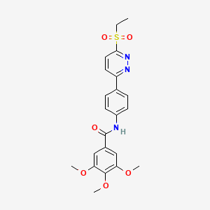 N-(4-(6-(ethylsulfonyl)pyridazin-3-yl)phenyl)-3,4,5-trimethoxybenzamide