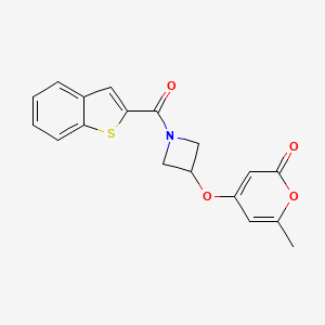 4-((1-(benzo[b]thiophene-2-carbonyl)azetidin-3-yl)oxy)-6-methyl-2H-pyran-2-one