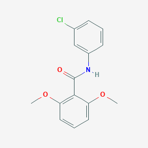 molecular formula C15H14ClNO3 B291744 N-(3-chlorophenyl)-2,6-dimethoxybenzamide 